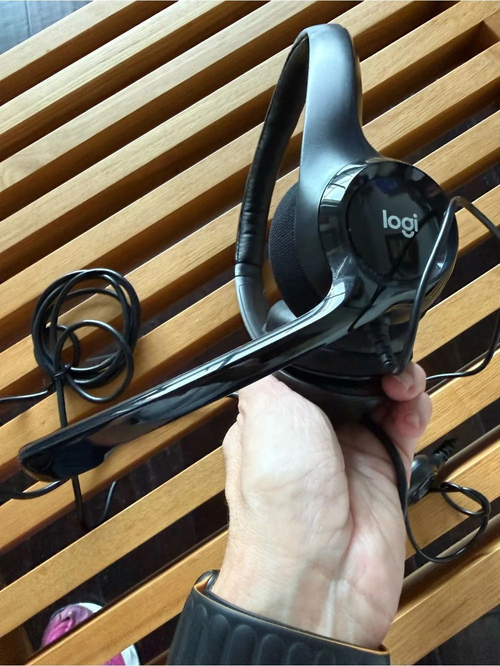 Logitech H390 Black Headset with Inline Microphone, USB